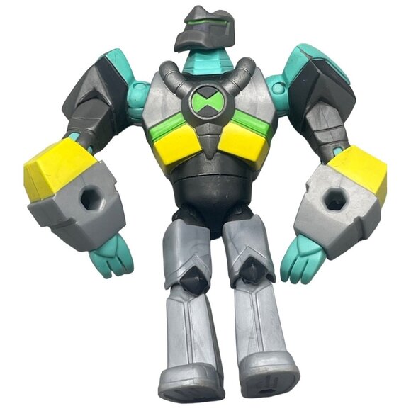 Ben 10 omni kix Armored Diamondhead action Figure gray 5" READ - Picture 1 of 9